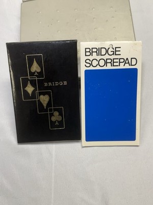 Vintage Bridge Score Pad  Stylecraft Black & Hoyle Products Bridge Score pad