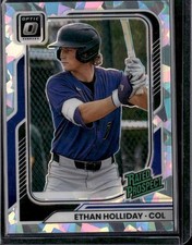 2026 Donruss #159 Ethan Holliday Optic Cracked Ice #/25