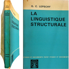 La Linguistique structurale 1968 Giulio Ciro Lepschy Payot service de presse