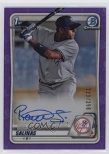 2020 Bowman Chrome Prospect Purple Refractor 223/250 Raimfer Salinas Auto v9t