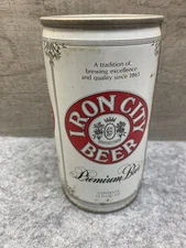 Iron City Beer Can Vintage Flat Top 12oz Aluminum Premium Breweriana
