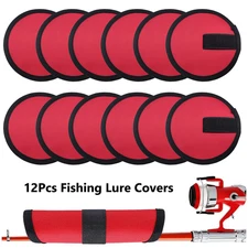 12x Fishing Hook Cover Bait Fishing Hook Covers Safe Fish Lure Shield Protective