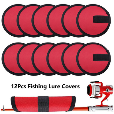 12x Fishing Hook Cover Bait Fishing Hook Covers Safe Fish Lure Shield Protective