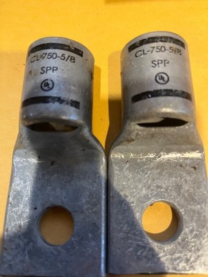 2  Compression Connector, Long Barrel 750-5/8 One Hole