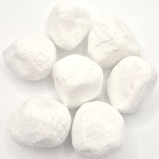 White Ceramic Gas Fire Pebbles Set of 7 Suits Gas & Ethanol Fires