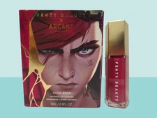 FENTY BEAUTY X ARCANE GLOSS BOMB UNIVERSAL LIP LUMINIZER REBEL REIS'R 0.3 OZ NWB