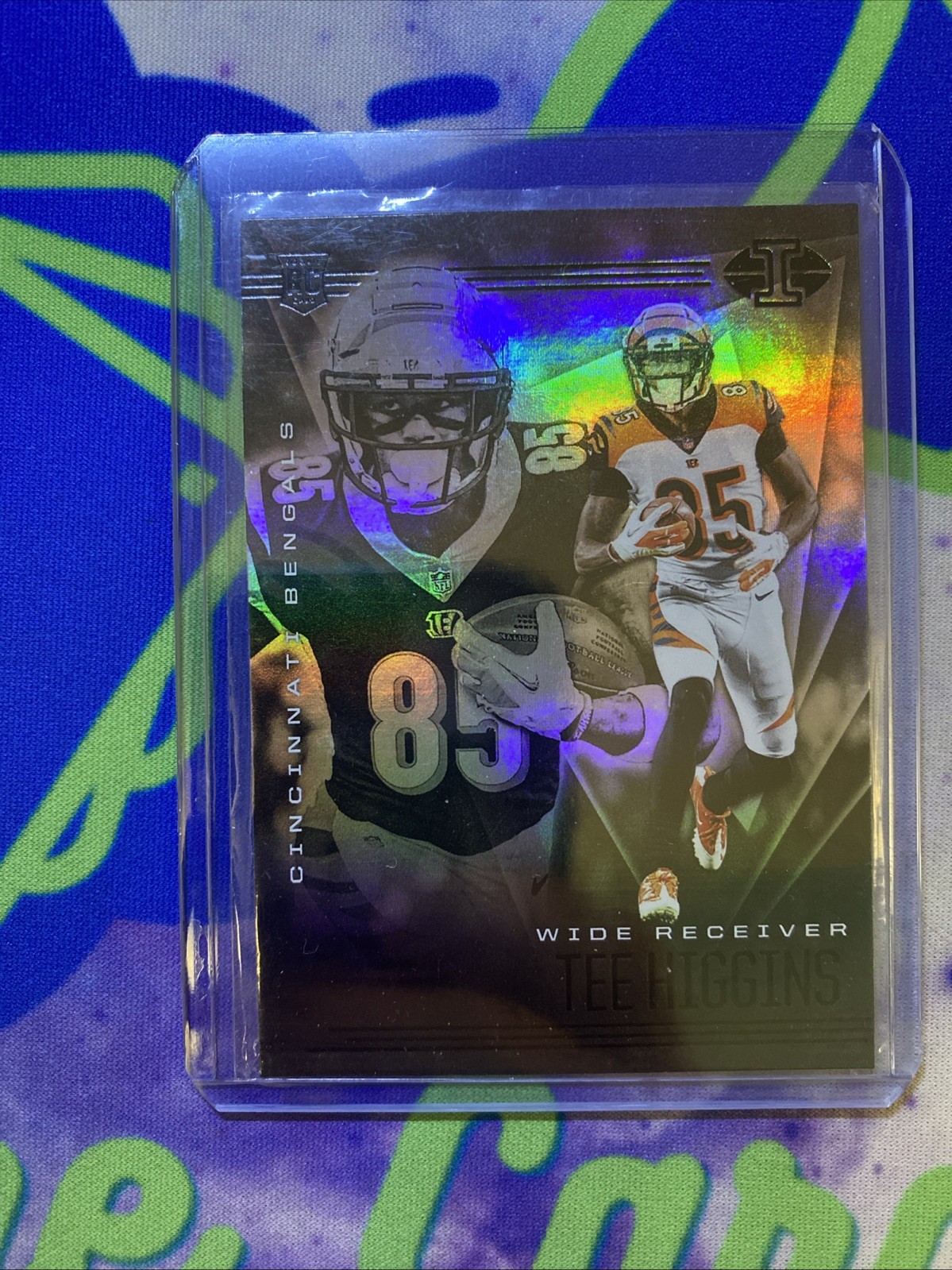 2020 Panini Illusions - Trophy Collection Yellow #21 Tee Higgins #d /149 (RC)