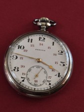 Rare Vintage ZENITH 49mm Mens Pocket Watch 652