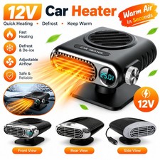 500W Car Heater Portable Electric Heating Fan Defogger Defroster Demister 12V