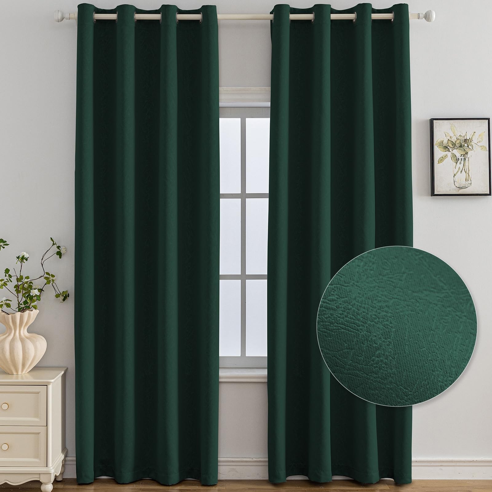 Rideau occultant thermique 140x300 cm : créez un cocon de douceur bien au chaud dans le salon