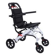 Lightweight Wheelchair, Narrow Doorways, Foldable Transport Wheelchairs, 180lbs