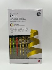 GE Color Choice Dual Color White Multi-Color 20 Ct LED Icicle Lights Ice Crystal