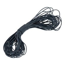 19.7 Yard 2mm Round Leather Cord Lacing String for DIY Crafts, Navy Blue