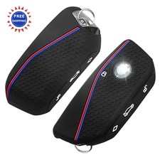 2PCS for BMW Key Fob Cover Soft Silicone Key Case for BMW 2024 2023 2025 7