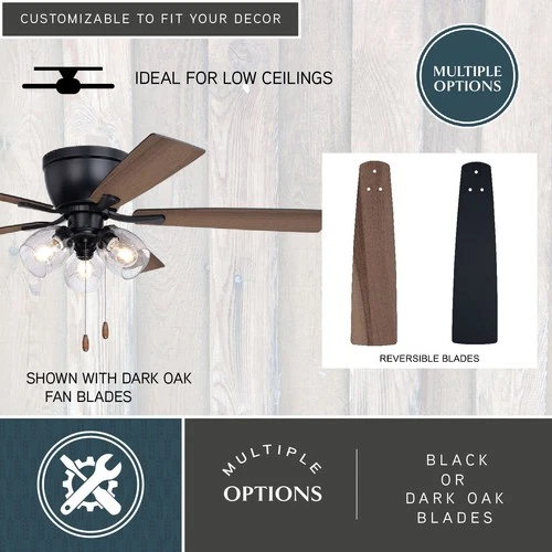 Vaxcel Lighting F0116 Brayton 52" 5 Blade 3 Light Indoor Ceiling - White - Picture 11 of 12