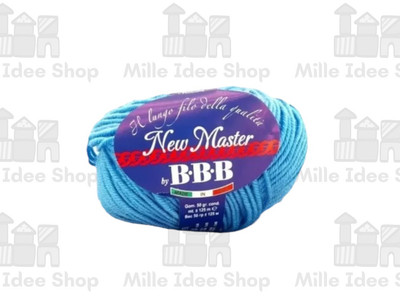 12xLana BBB New Master -Col.6664 TÜRKIS- 80%Merinos 20%Acryl -Made In Italy