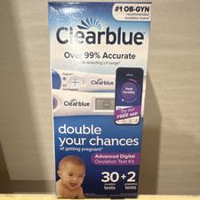 Clearblue Advanced Digital Ovulation Kit 30 Ovulation  2 Pregnancy Tests