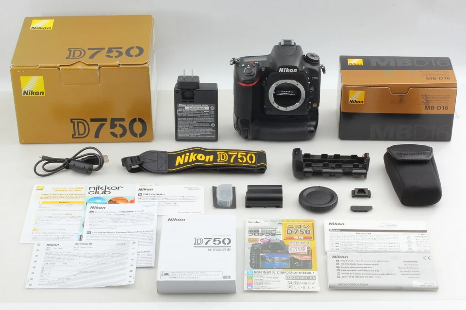 [Top MINT w/ Grip] Nikon D750 24.3MP Digtal SLR Camera Boy + MB-D16 From JAPAN - Image 2 of 4