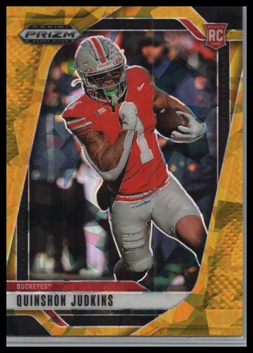 2025 Panini Prizm Draft Picks #84 Quinshon Judkins Prizms Gold Ice