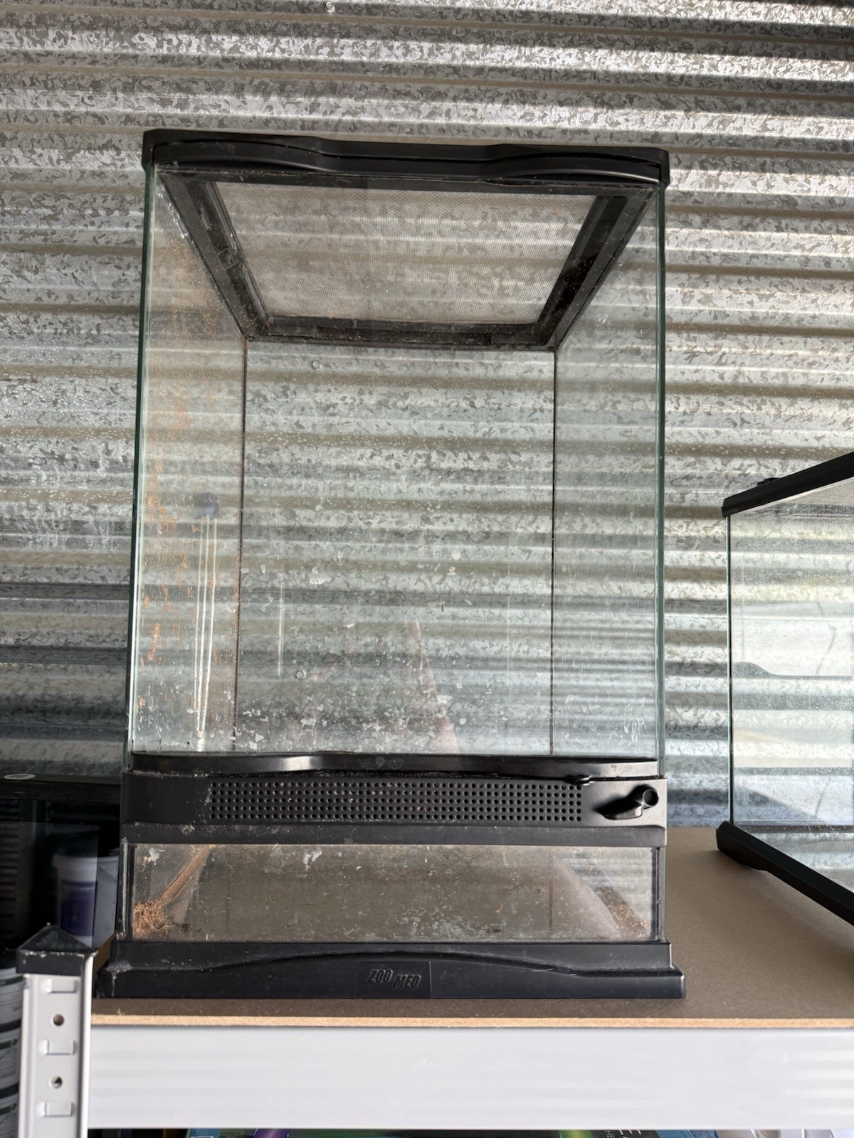 Zoo Med Glass Reptile Terrarium with Front Ventilation and Locking Mechanism