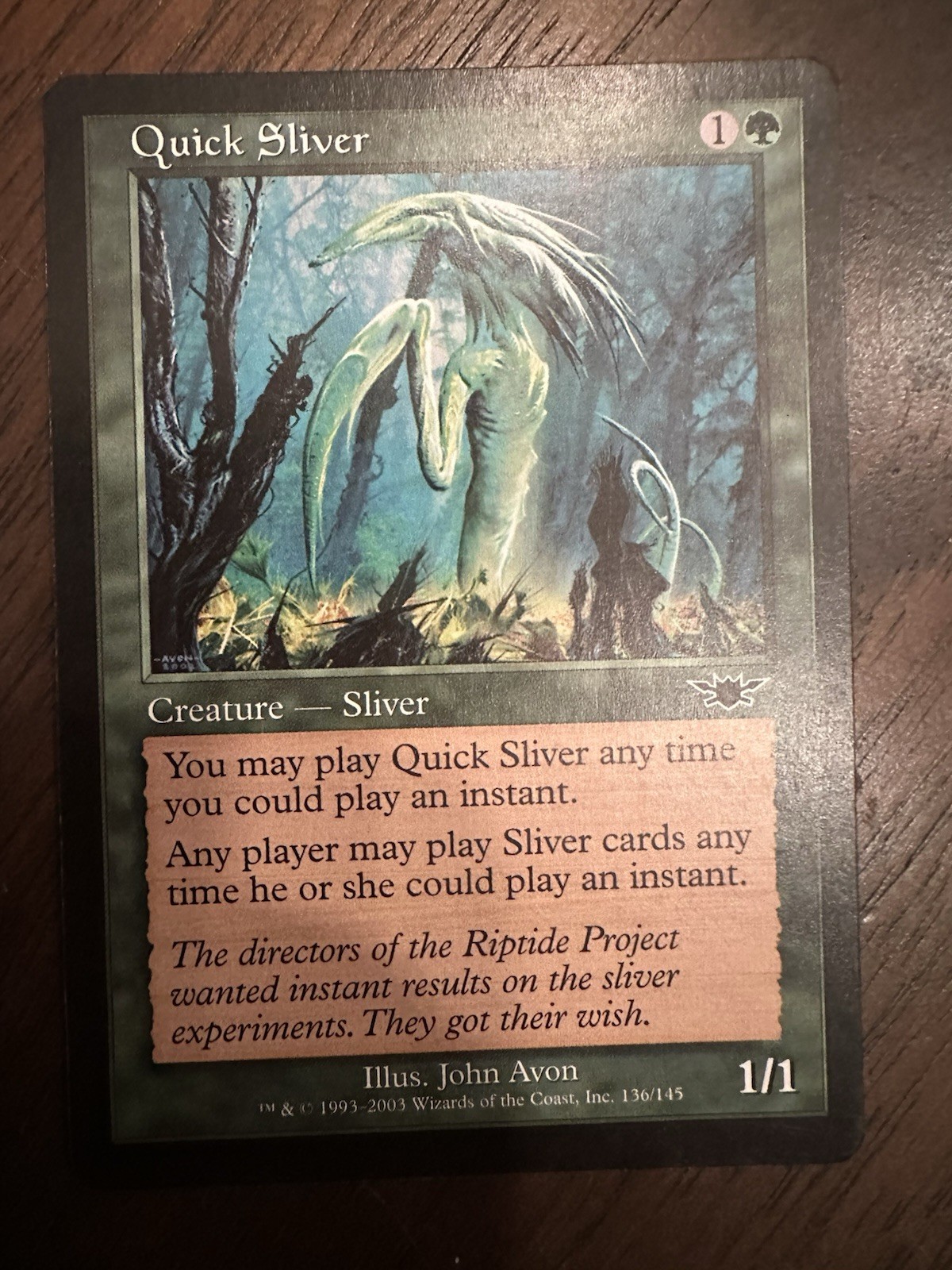 Quick Sliver : MTG / Legions #136 / NM