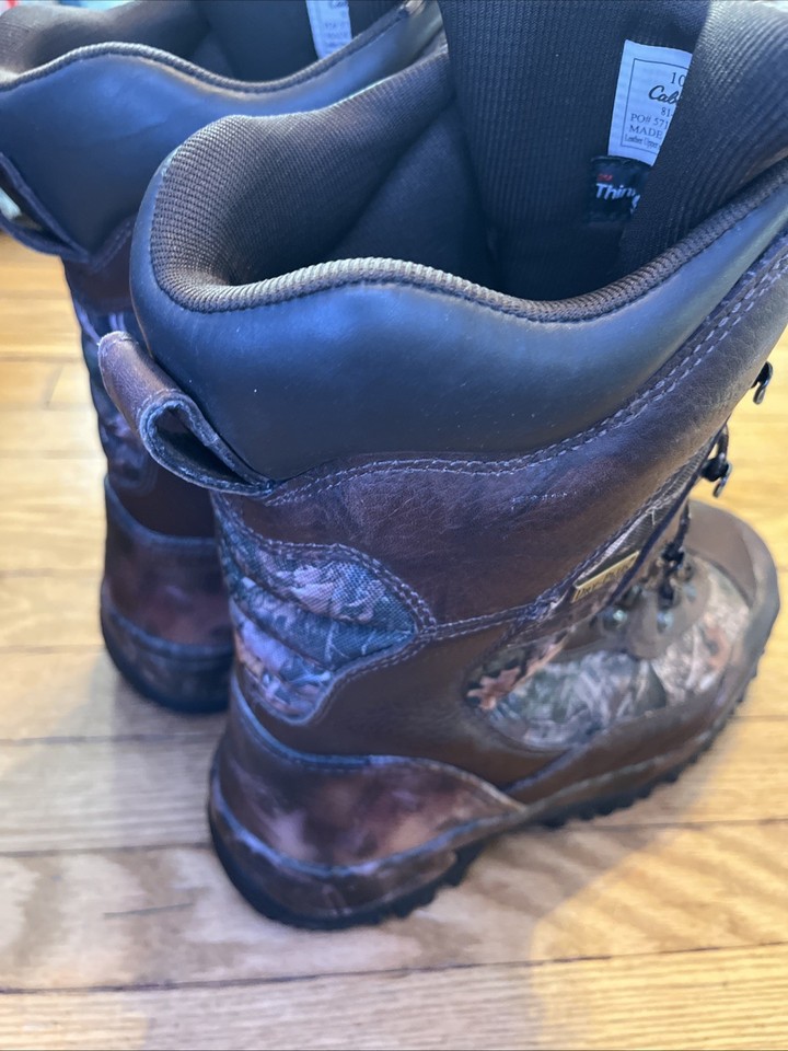 Bottes De Chasse Cabela's Inferno DryPlus Thinsulate - Homme - Taille 10 D - Cuir Camouflage