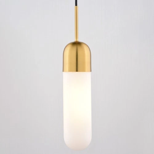 Vaxcel Lighting P0420 5"W Suspension Mini Pendant - Gold - Picture 2 of 11