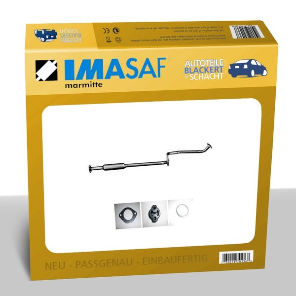 Imasaf Auspuff Mitteltopf FüR Primera (P10) SchräG/Stuf 1.6 66/75KW -4/93-image