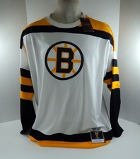 Mens Boston Bruins Willie O'Ree #18 White Jersey Blue Line Mitchell Ness NWT M 8