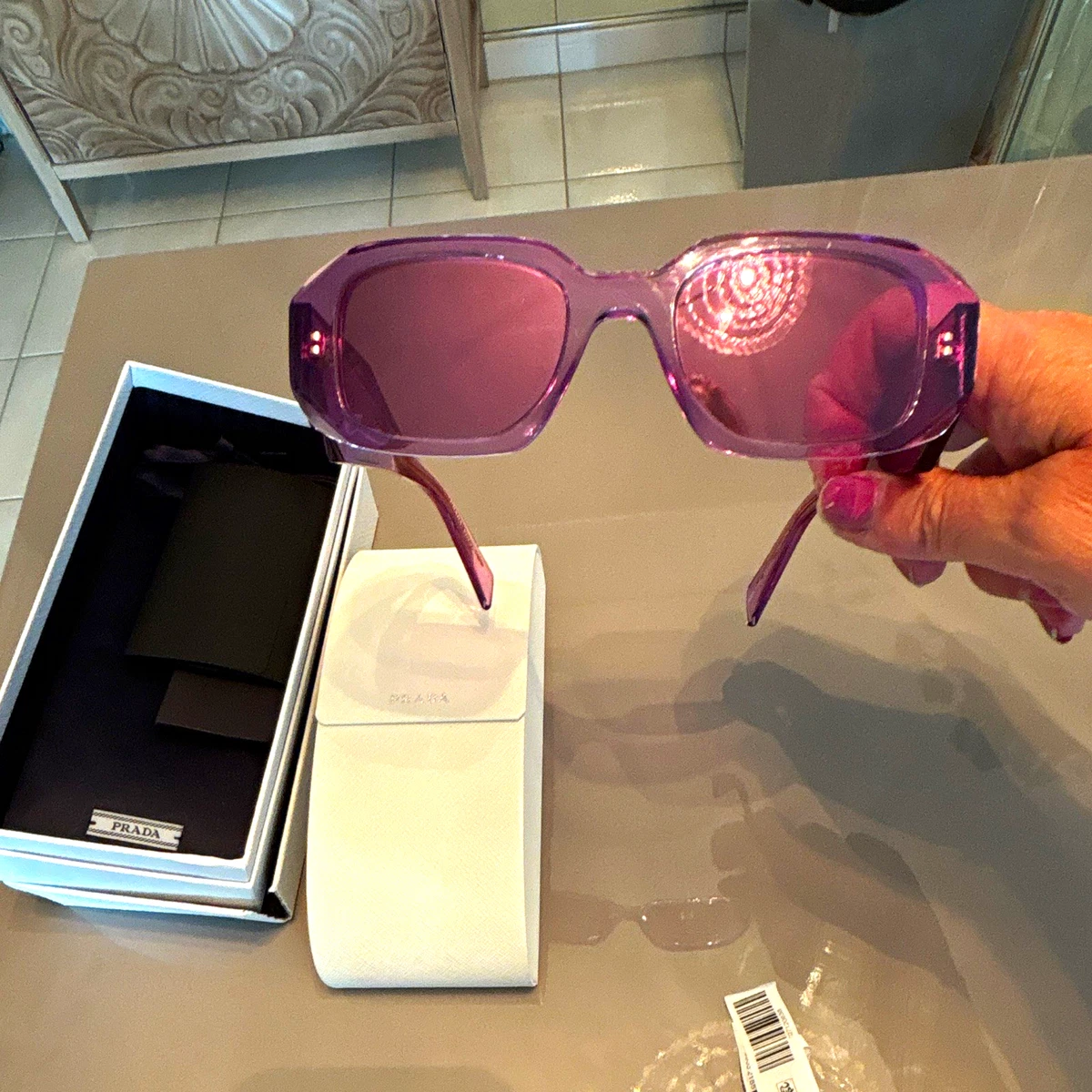PRADA Purple Plastic Frame Sunglasses for Women for sale | eBay