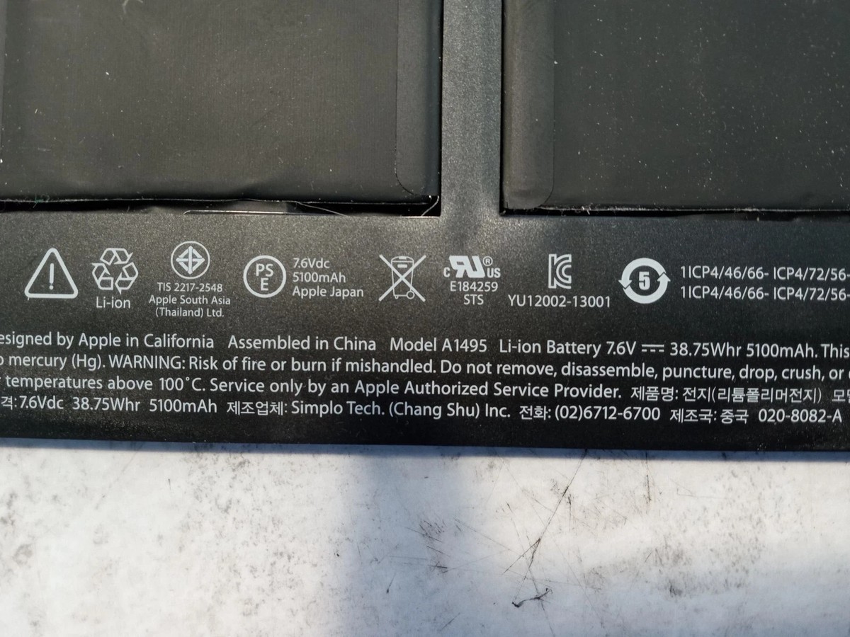 Genuine Original OEM Battery For MacBook Air 11 for sale online | eBay