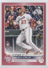 2022 Topps Update Mother's Day Hot Pink 21/50 Nelson Cruz #US194 zu8