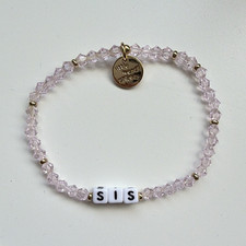 Little Words Project Pink and Gold SIS Bracelet