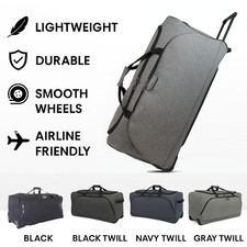 Bordlite Wheeled Holdall Extra Large Travel Luggage Bag 2 or 3 Wheel Trolley