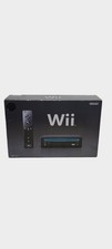 Nintendo Wii RVL-101 Black Console in Box - No Game - TESTED - Inserts Motion