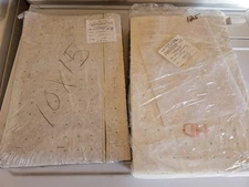 AllStitch Cut Away Embroidery Pre-Cut Stabilizer 125 each of White & Black