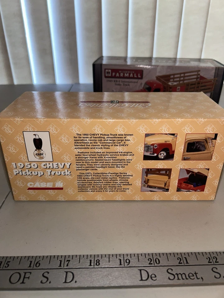 J.I. Case 1950 Chevy Pickup Truck 1/25 Scale By Ertl NIB - Image 4 of 4