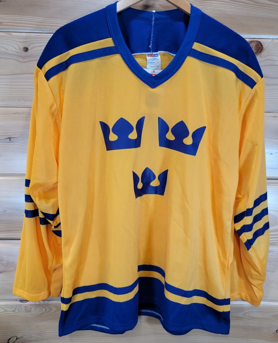 Team Sweden Blue Hockey Jersey Team Sweden Olympic Nike Blue