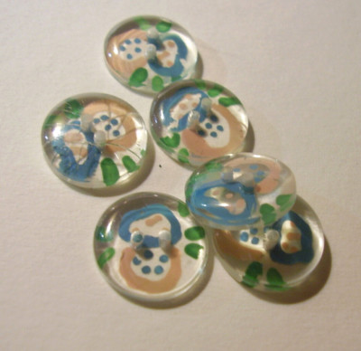 B78 / Six Buttons 1950 Plastic / 1.5 CM