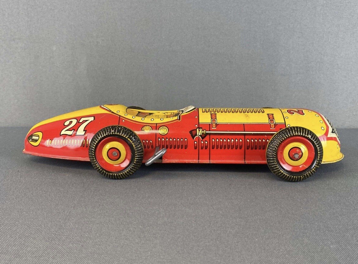 Vintage Marx Tin Litho Wind Up No. 27 Indy Race Car | eBay