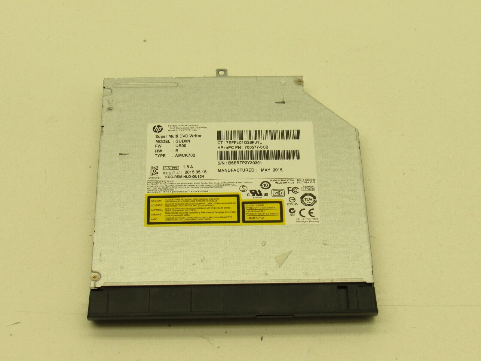 HP 355 G2 Super Multi DVD Writer Optical SATA Drive GUB0N for 
