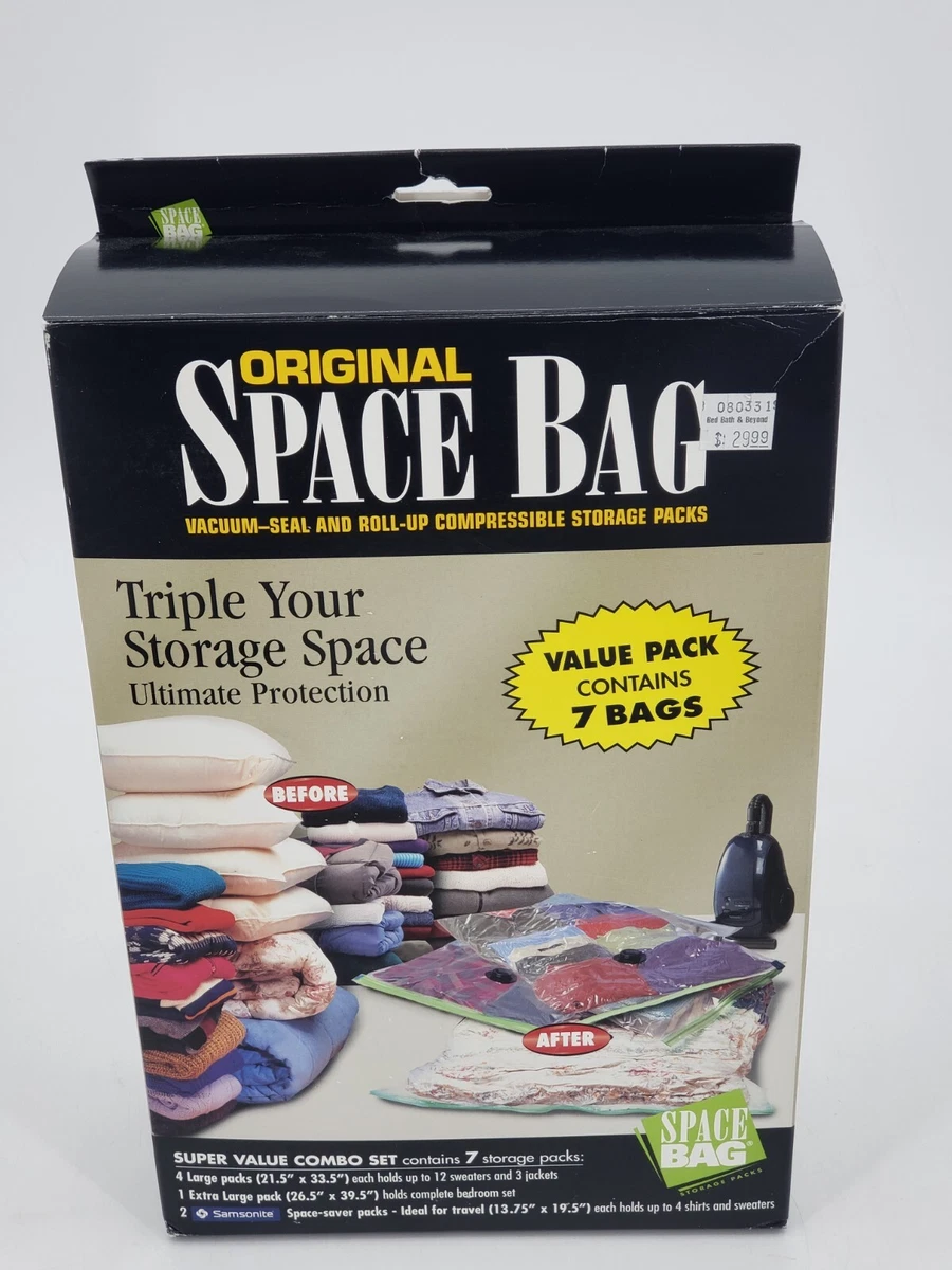 4 Pack Extra Large Space Saver Bags Vacuum Seal Storage Bag