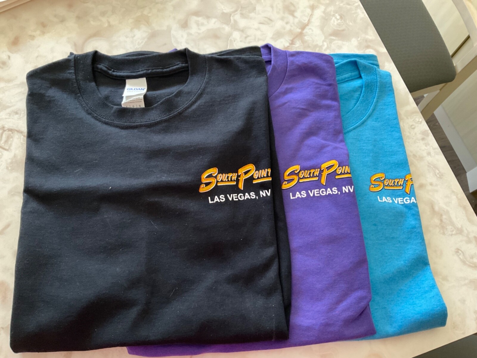 ALTRA T shirt unisex di South Point Bowling a Las Vegas 3 taglia L nuove (A)