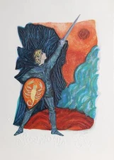 Judith Bledsoe, Scorpio from the Zodiac of Dreams Series, Lithograph with Emboss
