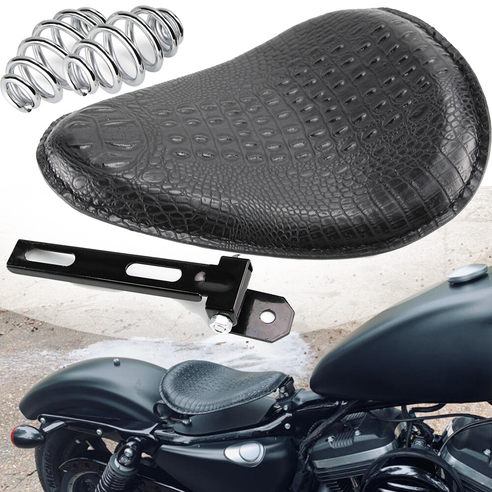 Crocodile Solo Seat 3'' Spring Bracket Kit For Harley Sportster Bobber  Chopper