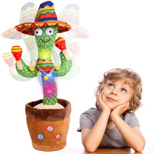 Cactus Qui Danse et Répète,Cactus Chantant et Dansant, Jouet de Danse