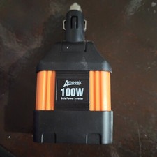 Ampeak 100W Car Power Inverter 4.8A Dual USB Ports AC Outlet 11 Safe Protecti...