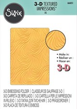 Sizzix Flowing Waves 3D Embossing folder 666051 Retail 11.99