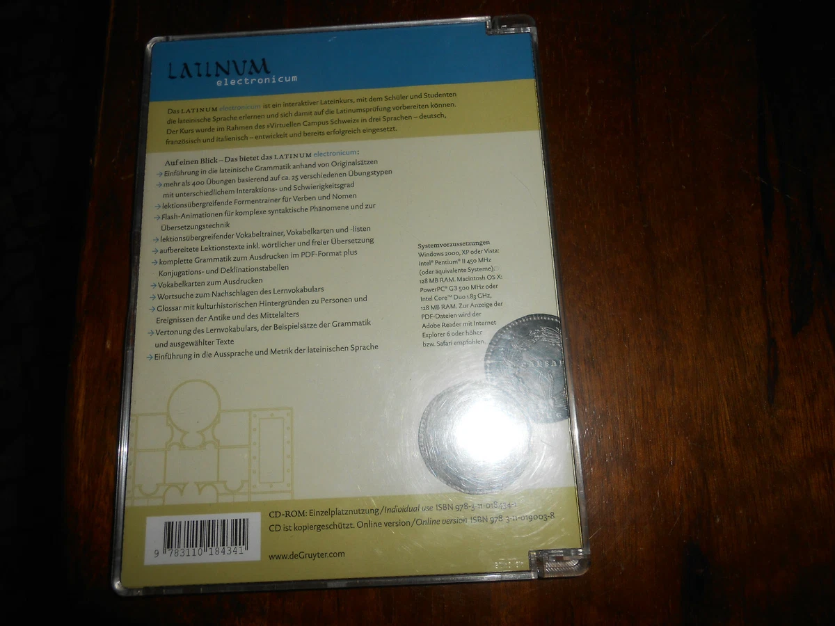 Latinum Electronicum Piattaforma : Windows Vista, Windows XP | EBay