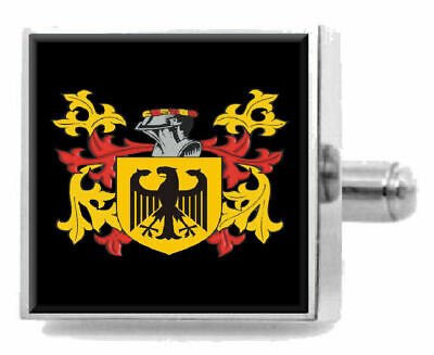Select Gifts Dawkins England Heraldry Crest Sterling Silver Cufflinks Engraved Message Box 